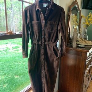 Brown Corduroy Dress